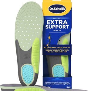 Extra Support Shoe Insoles for Women, Size 6-11, 1 Pair: Designed for Plus-Size